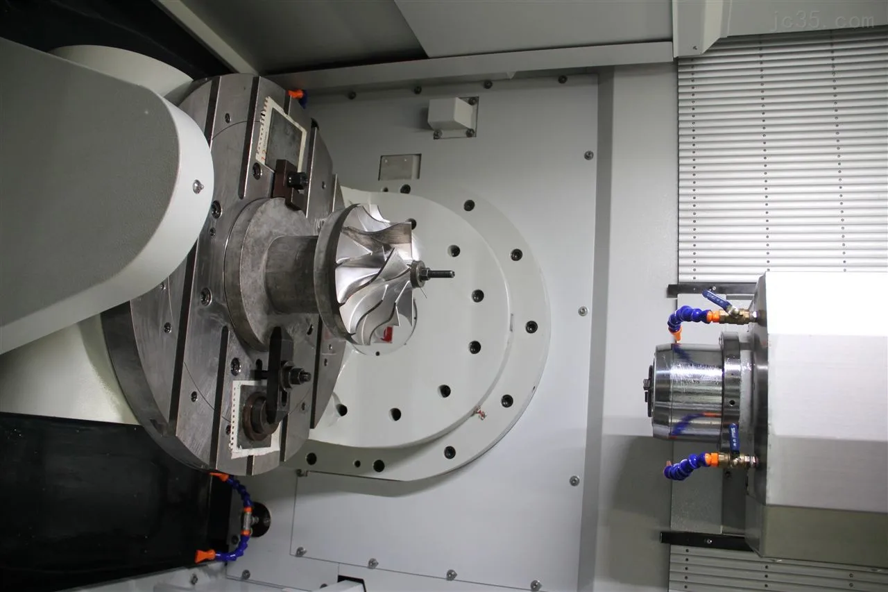 5-axis CNC machining center for complex metal and plastic parts